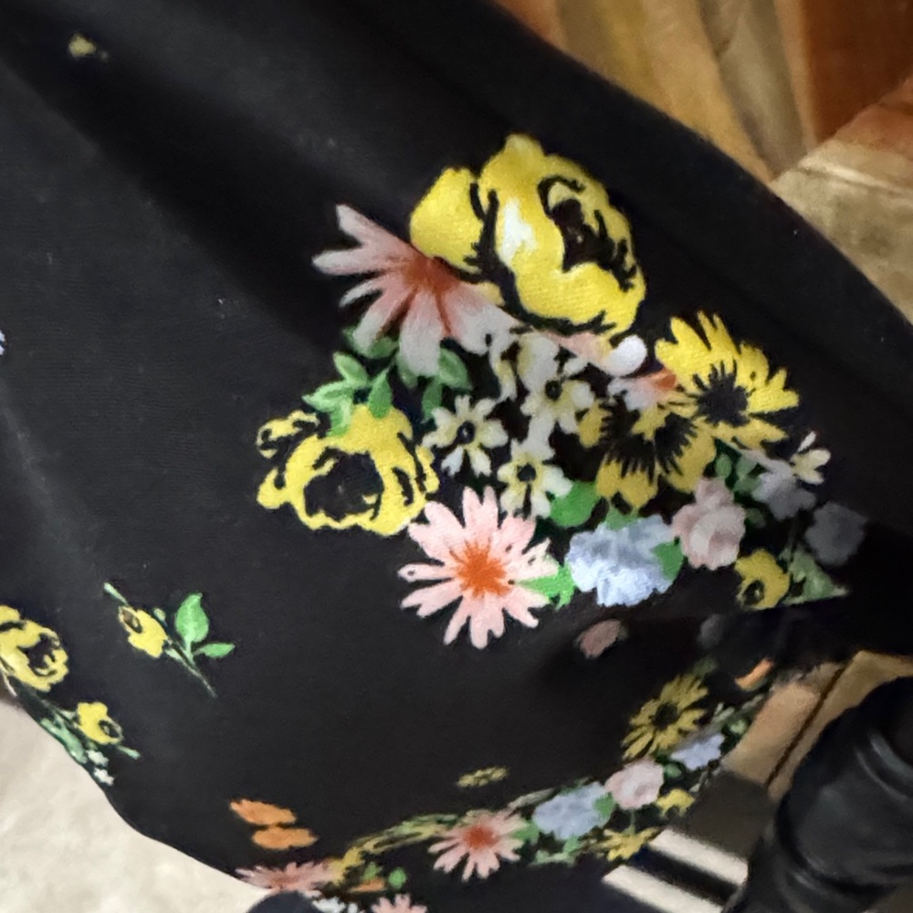 Floral Black One-Piece Swimsuit NWT - Picture 7 of 7